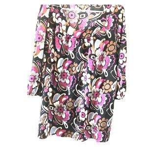 Artsy Abstract Flowered Blouse!